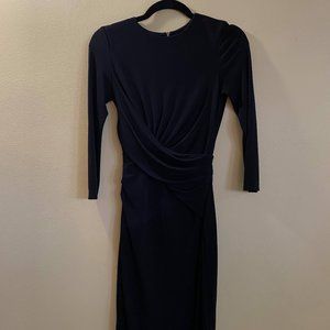 Cache Long-Sleeved, Wrap-Waist Dress